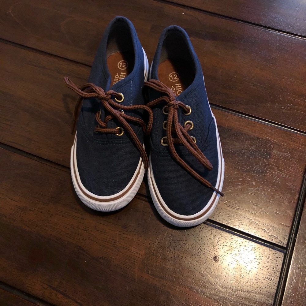 🍁 Navy canvas dress shoes